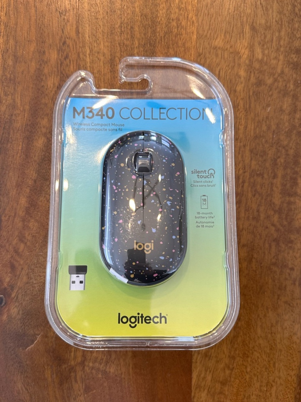 Logitech M340 Wireless Mouse - Speckles - New!